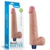 10.5 REAL SOFTEE Rechargeable TPE Vibrating Dildo(Flesh)